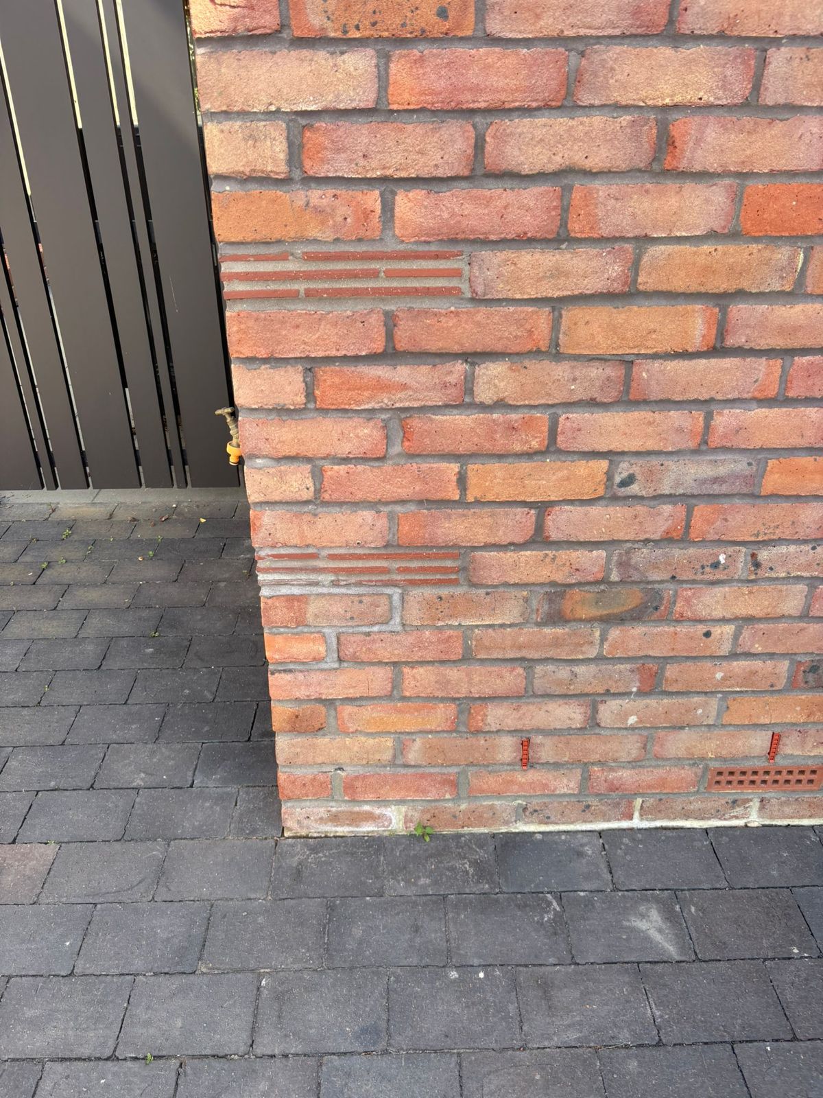 Close-up of detailed brickwork